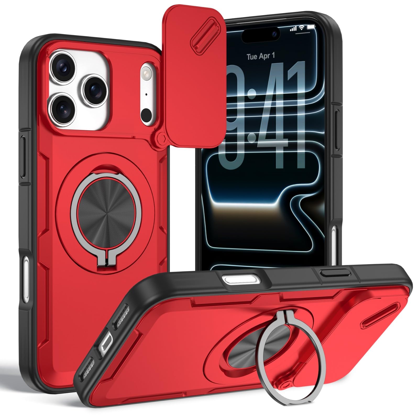 Coque Xiaomi Redmi Note 15 Pro 4G antichoc et béquille rotative - 8