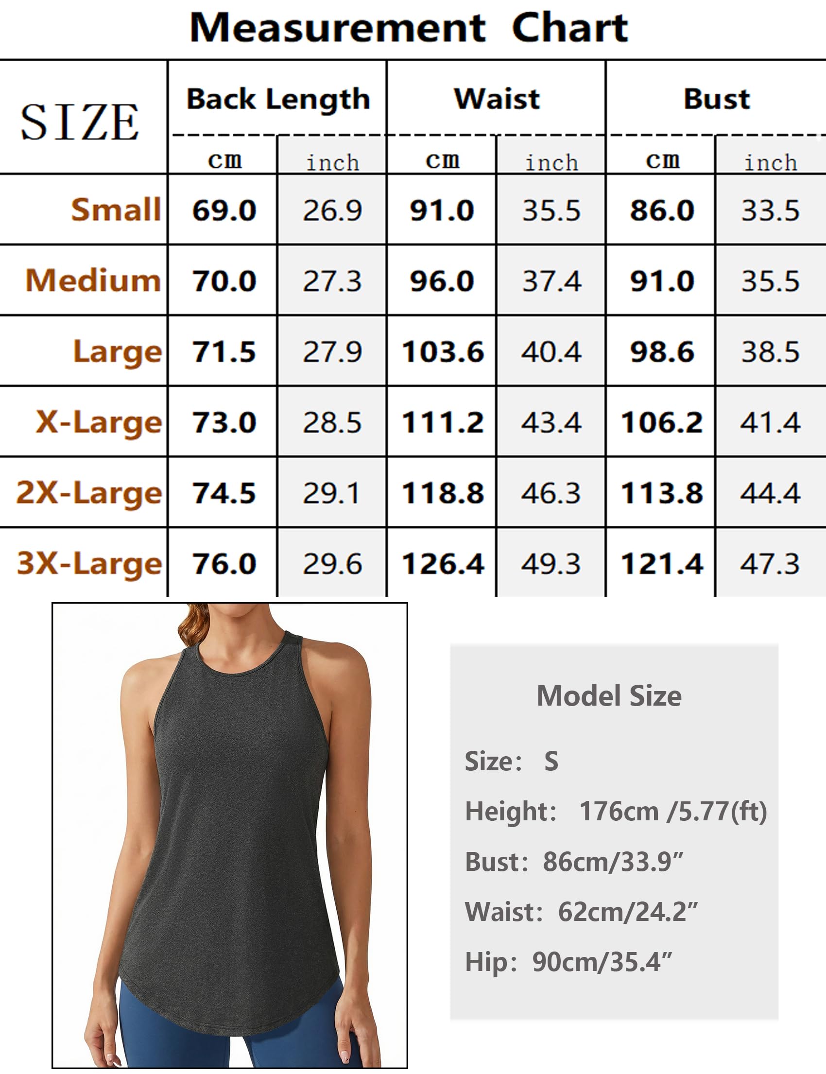 Gyabnw Camiseta Deportiva Mujer Sin Mangas Espalda Racer Top Fitness Transpirable Secado Rápido para Entrenamiento Gimnasio Running Yoga