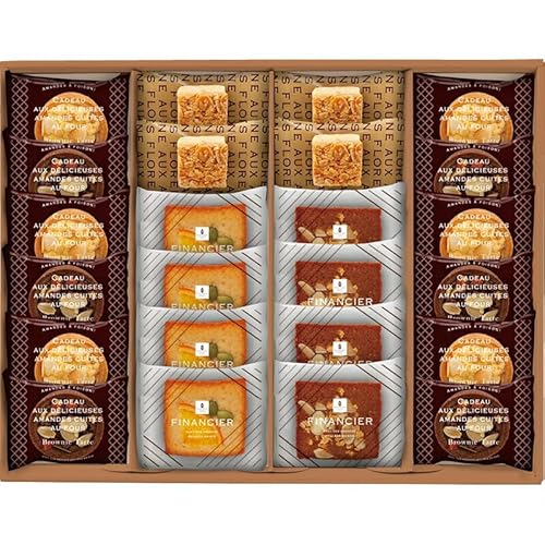 冬の贈り物お歳暮 ガトーサンク24個入 井桁堂 ブラウニータルト・ホワイトブラウニータルト×各6、フィナンシェ(オレンジ・キャラメルアーモンド)・フロランタン×各4