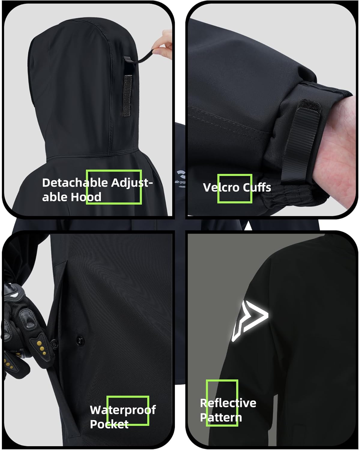 Rain Suits for Men Women Waterproof Raincoat Lightweight Breathable Hooded Jacket and Pant for Fishing Hiking - Image 3