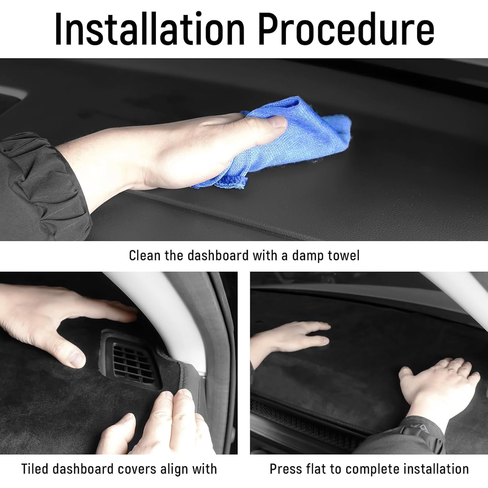 Copri Cruscotto Auto per Volkswagen VW Golf 8 MK8 2020 2021 2022 2023, Protezione per Console, Auto Interno Parasole, AntiGraffio Copri cruscotto Interno,Black Side LHD