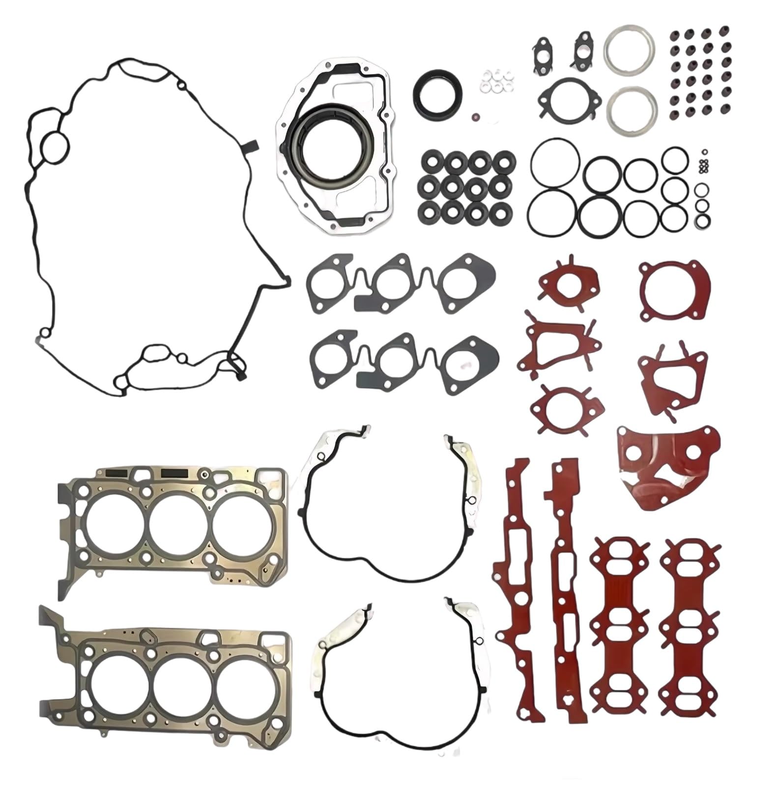 Junta estanqueidad tapa válvulas Juego Completo De Juntas Culata Motor Para V6 V9X Para Nissan Para Navara Para D40 Para STX550 Para Pathfinder Para R51 Para Ti550 3,0 T .0L