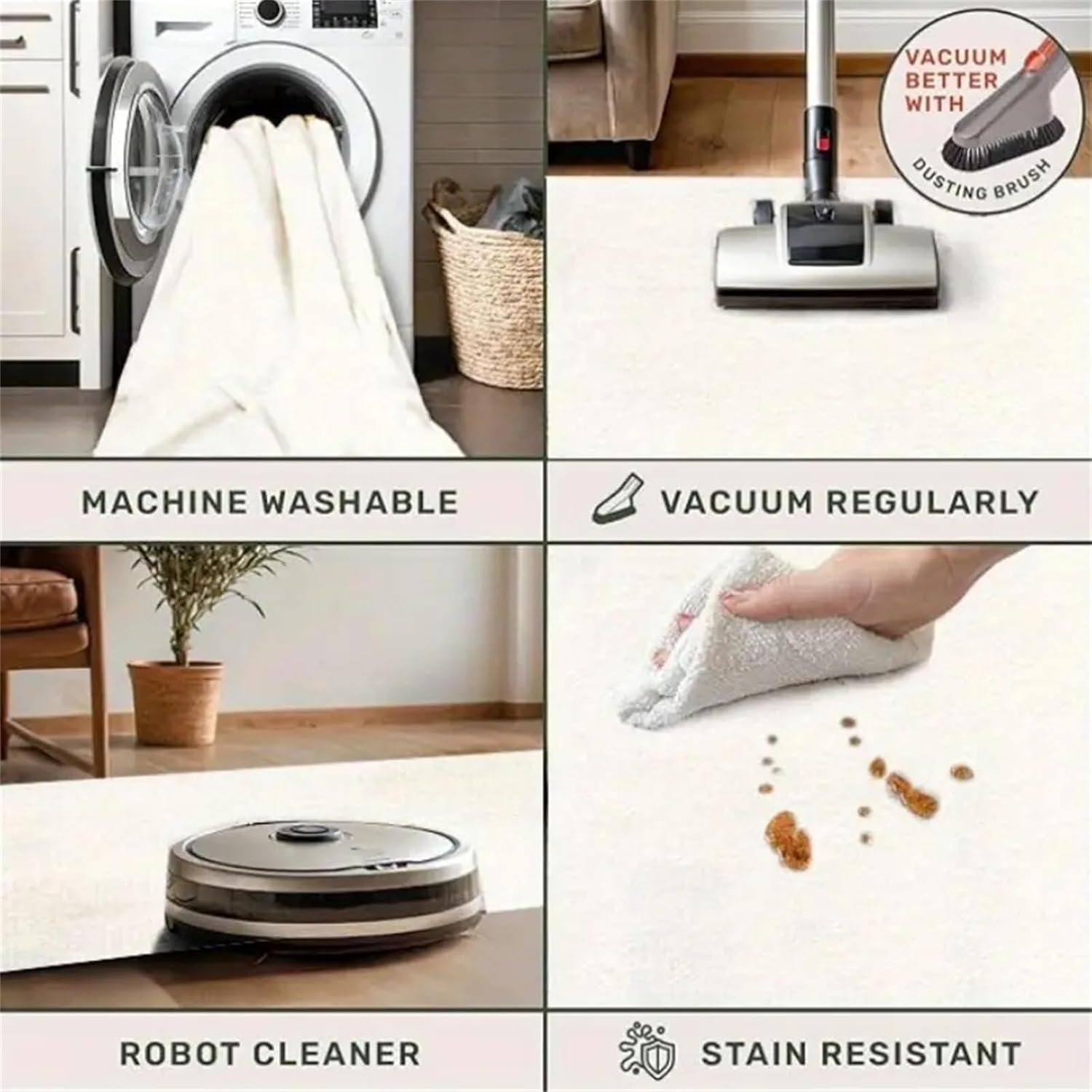 Western Texas Star Carpet,3x5ft,Large Faux Fur Cow Hide Rug,Brown Pentagram Country Rugs,Retro Soft Non-Slip Pentagra Texas Western Area Rug,for Living Room Bedroom Rustic Farmhouse Carpet - Image 6