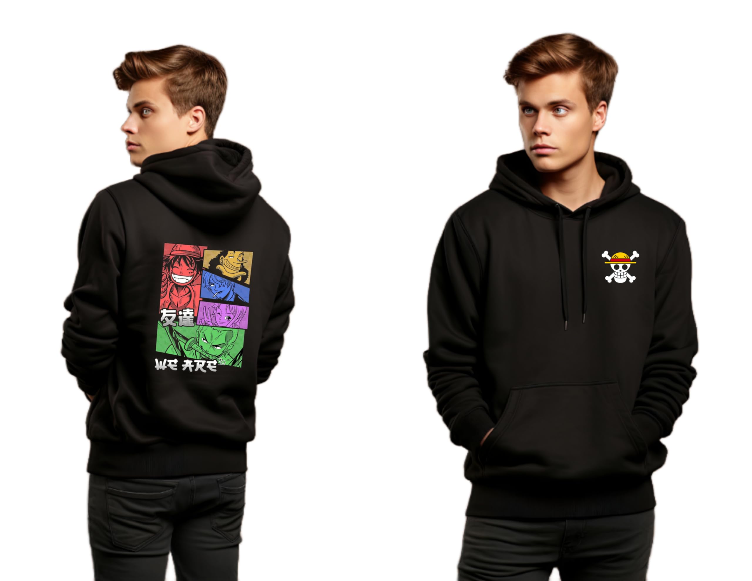 Be Crazy Anime Printed Black Hoodie/Graphic Printed Hoodie/Hoodie for Men & Women/Warm Hoodie/Unisex Hoodie