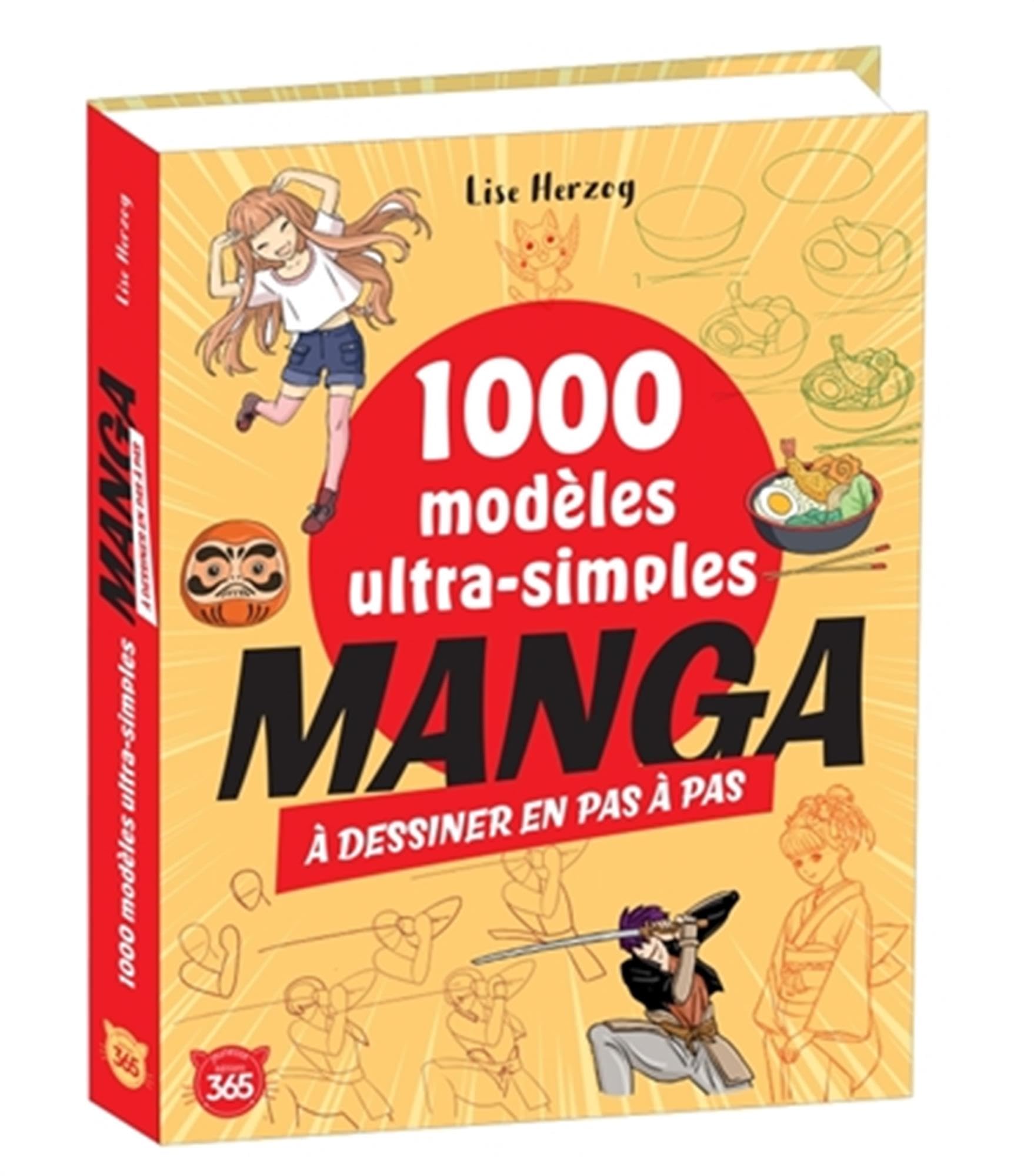 1000 modèles ultra-simples à dessiner en pas à pas – Manga