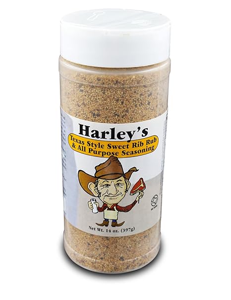 Harley's Sweet Rib Rub Texas Seasoning | All Purpose Sweet BBQ Seasoning Perfect for Seasoning Everything From Meat to Seafood.