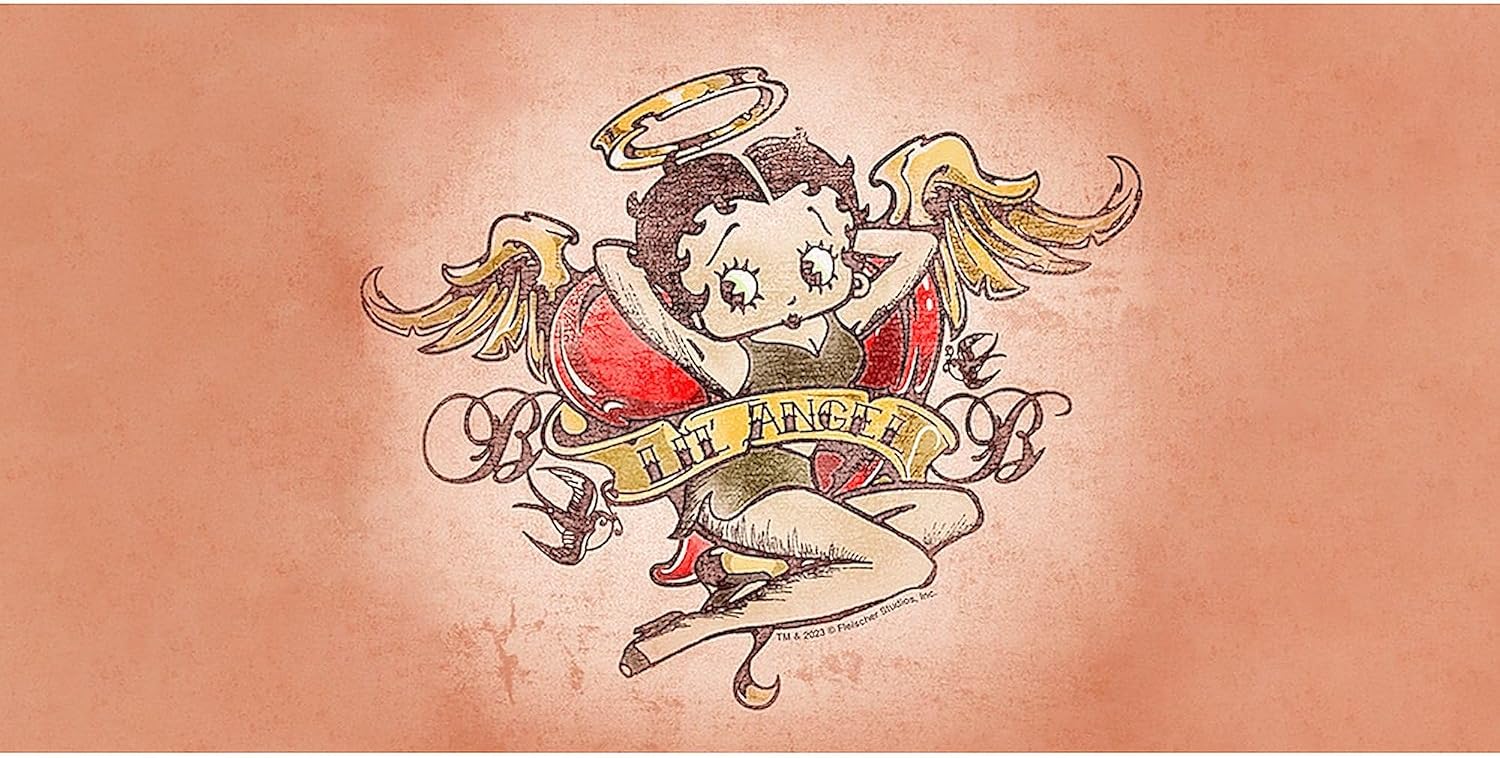 CafePress Betty Boop Tattoo Lil' Angel 30"x60" Absorbent Cotton Back, Soft Beach, Pool Towel