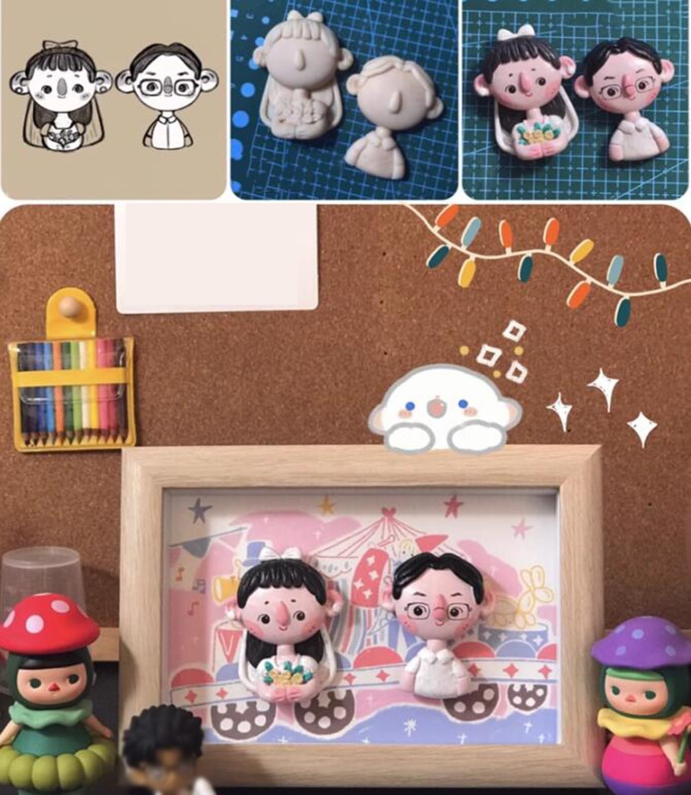 Amazon.co.jp: 漫画ソフト粘土 Q バージョンかわいい人形フォト