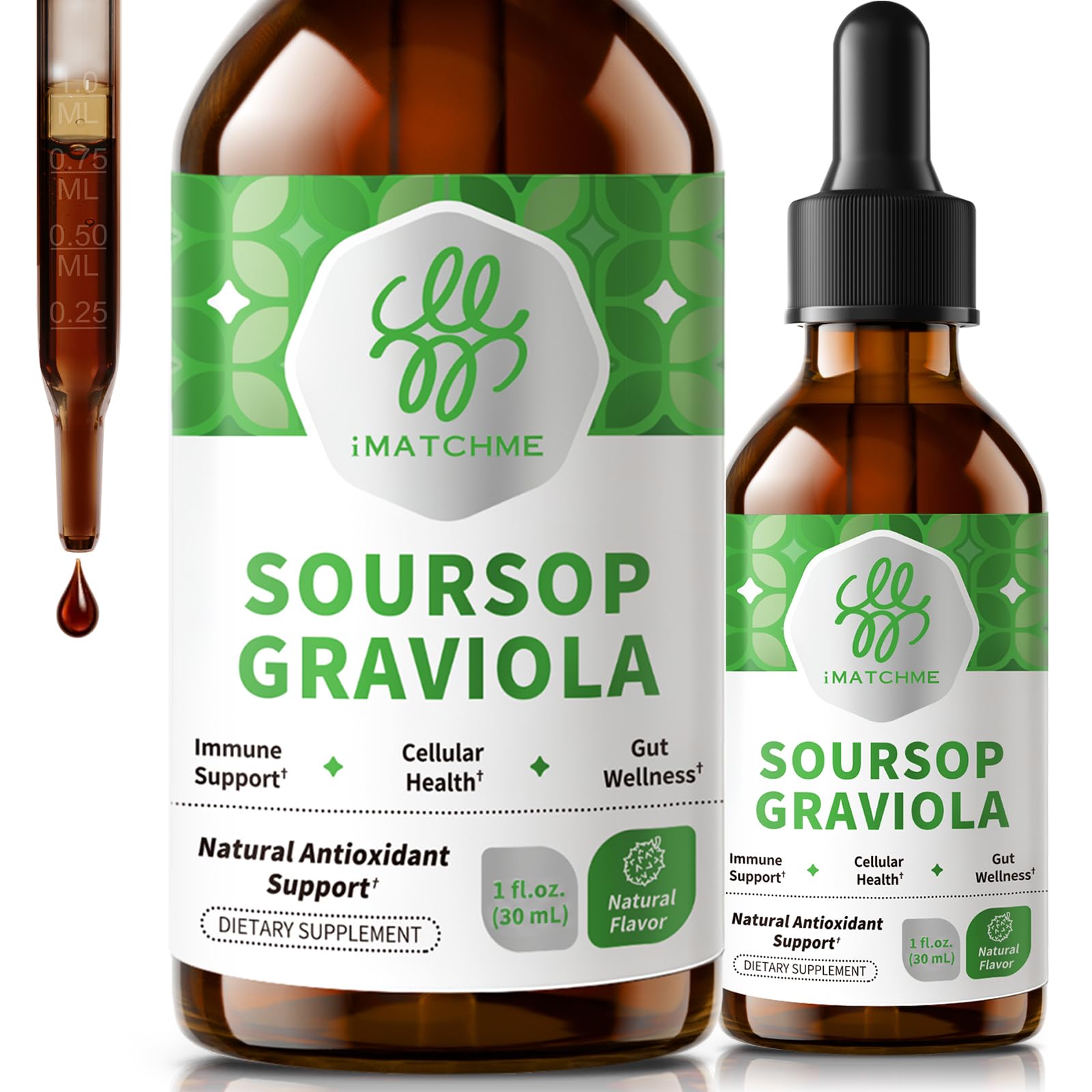 Soursop Graviola Liquid Drop for Cell Support & Regeneration, Immune System and Gut Health Support, Soursop Bitters Liquid, Herbal Goodness, Sugar/Gluten Free, Natural Flavor, 2 Fl Oz — Amazon image 10