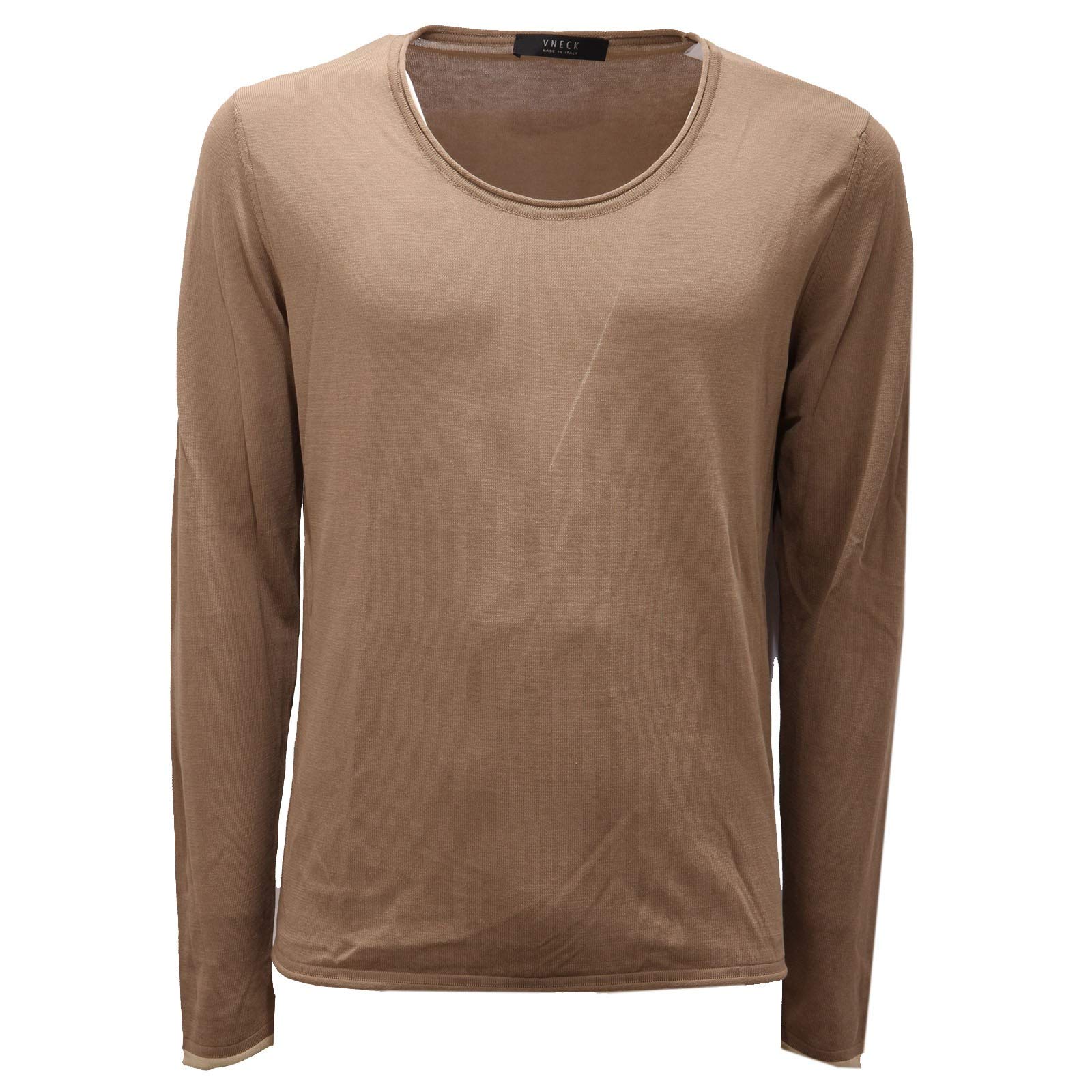 Maglione uomo light brown pull d'exception en coton premium 2419AD