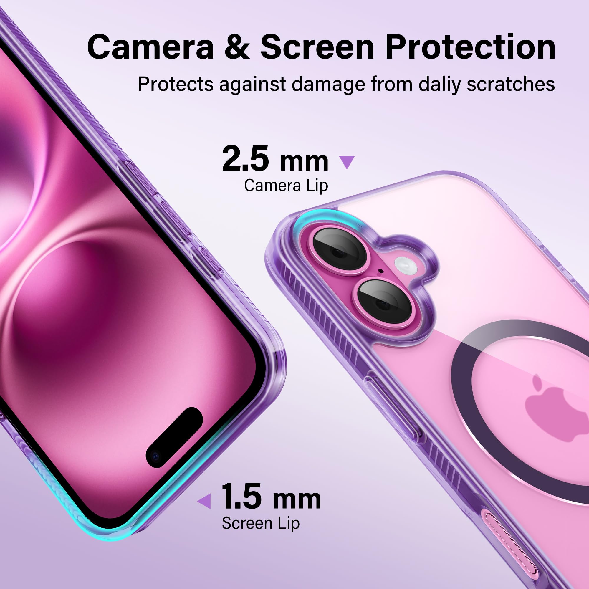 Amazon.co.jp: Supdeal iPhone 16 Plus 用 ケース MagSafe対応 透明な