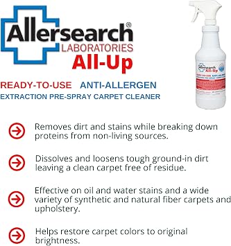 Allersearch All-Up Anti-Allergen Carpet Pre-Spray 32 Oz Ready to Use