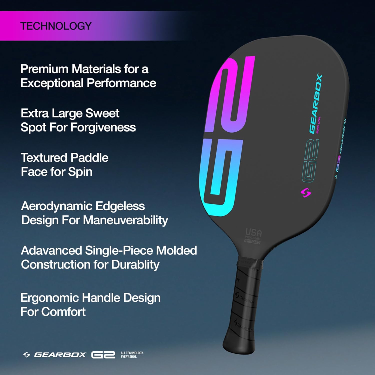 Gearbox G2 Pickleball Paddle