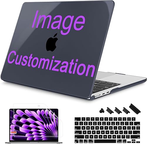 Miniatura 12 de Mektron Diseñada para MacBook Air 2025/2024/2023 de 15 PULGADAS M4 A3241 /M3 A3114 /M2 A2941, Carcasa de Cubierta Rígida de Plástico Impreso