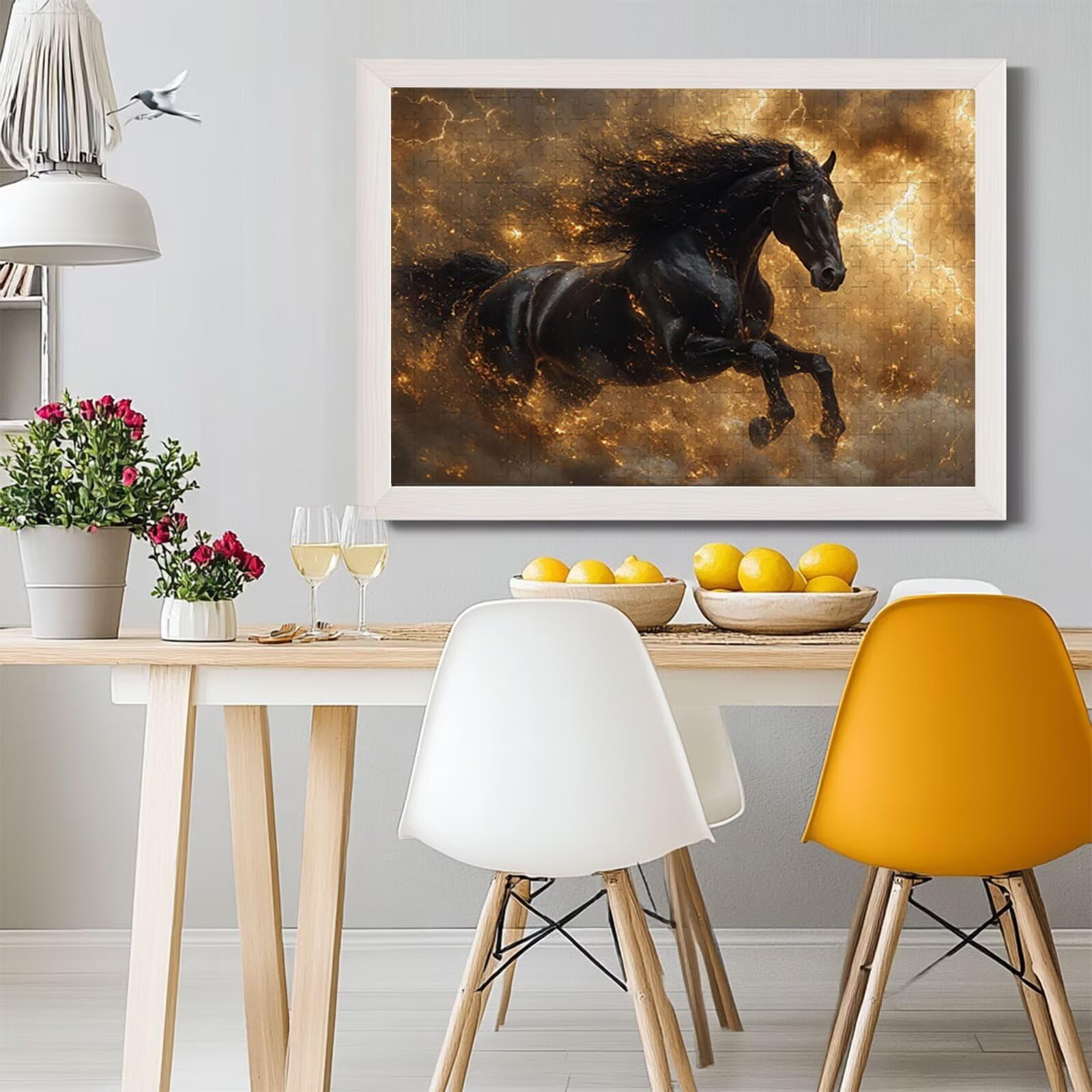 Puzzle 1000 sztuk dorośli zwierzę puzzle drewniane klasyczne niemożliwe edukacyjne układanka ćwiczenie pamiętnik i intuicja wielkanocny prezent, z plakatem w zestawie kompaktowe pudełko może do