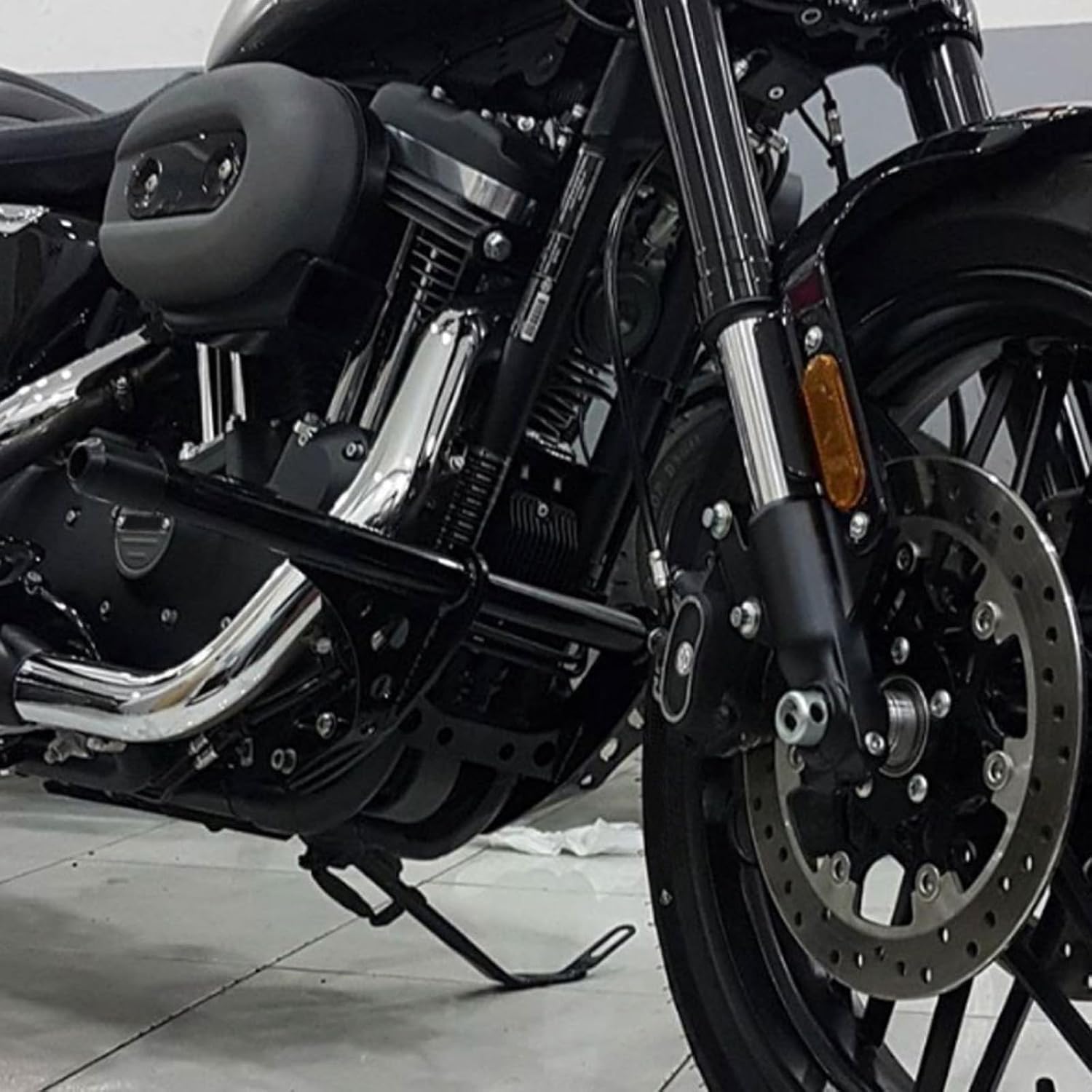 front engine guard highway crash bars replacement for harley sportster 883 1200 48 iron xl833 xl1200 2004-2023