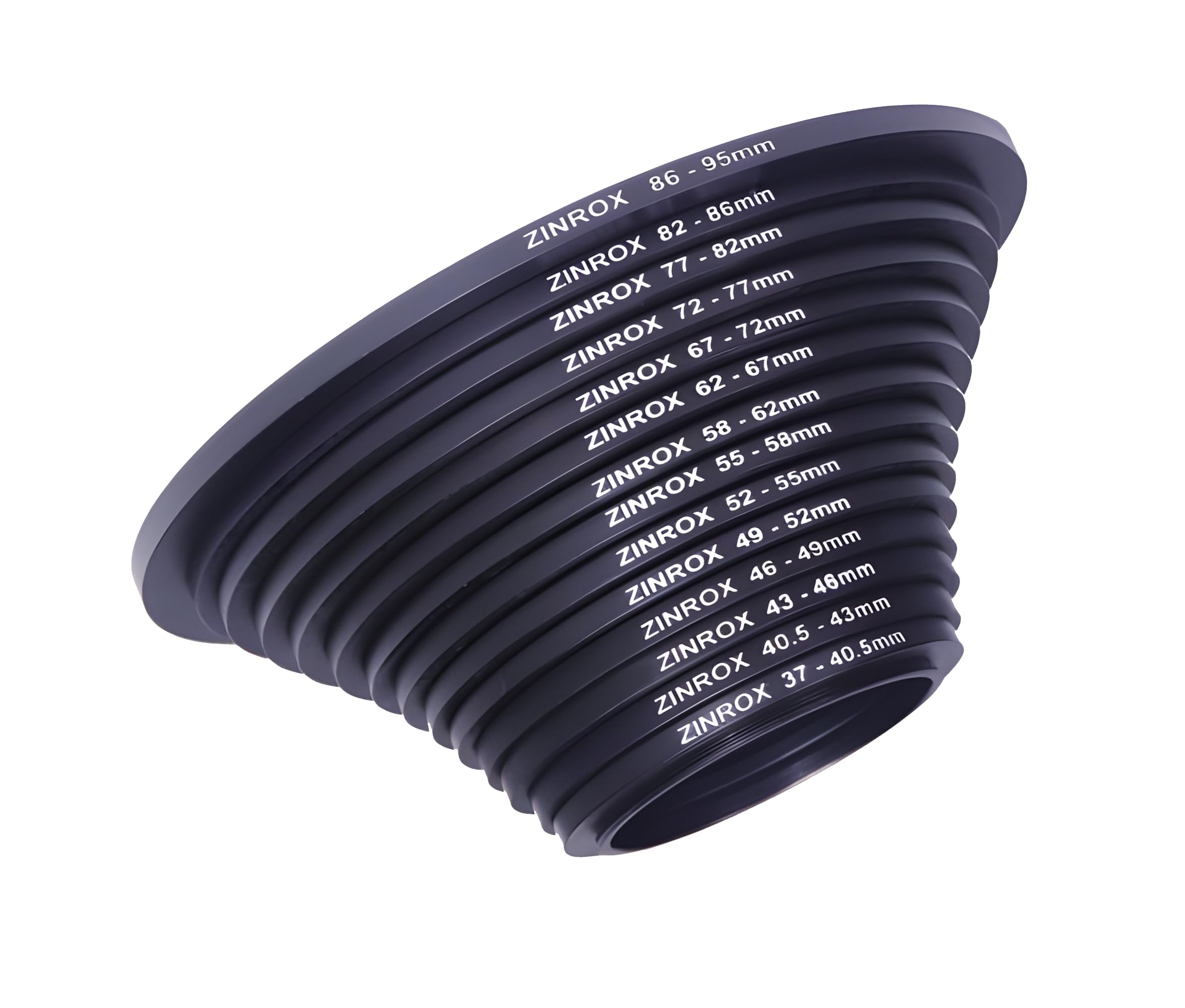 37mm to 95mm Stepping Up Ring Filter Adapter Set of 14-Pieces Lens Filter Adapter Step Up Rings Made in India