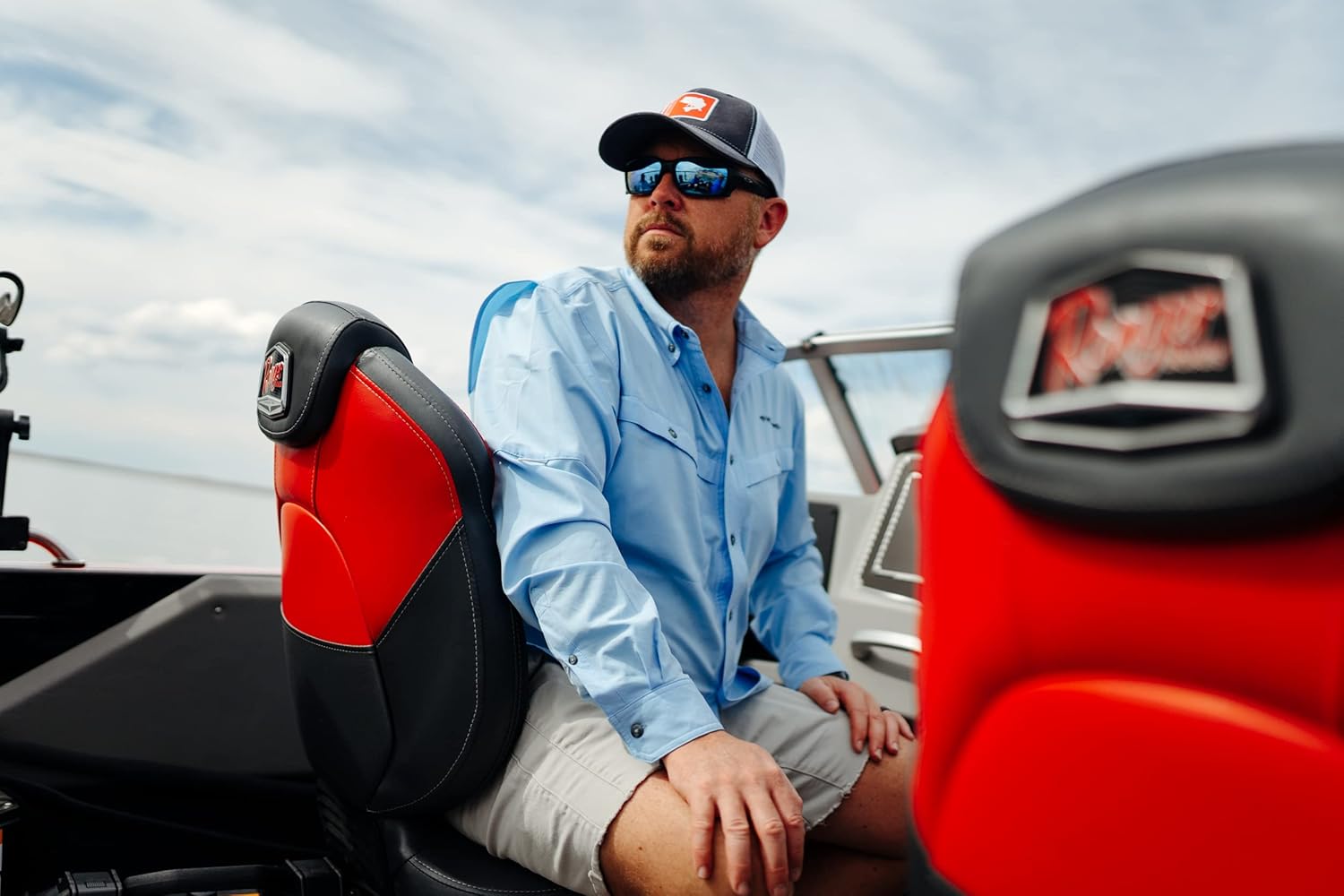 Whitewater Lightweight Moisture Wicking Long Sleeve Fishing Shirt with UPF 50 X-Large Blue Bell