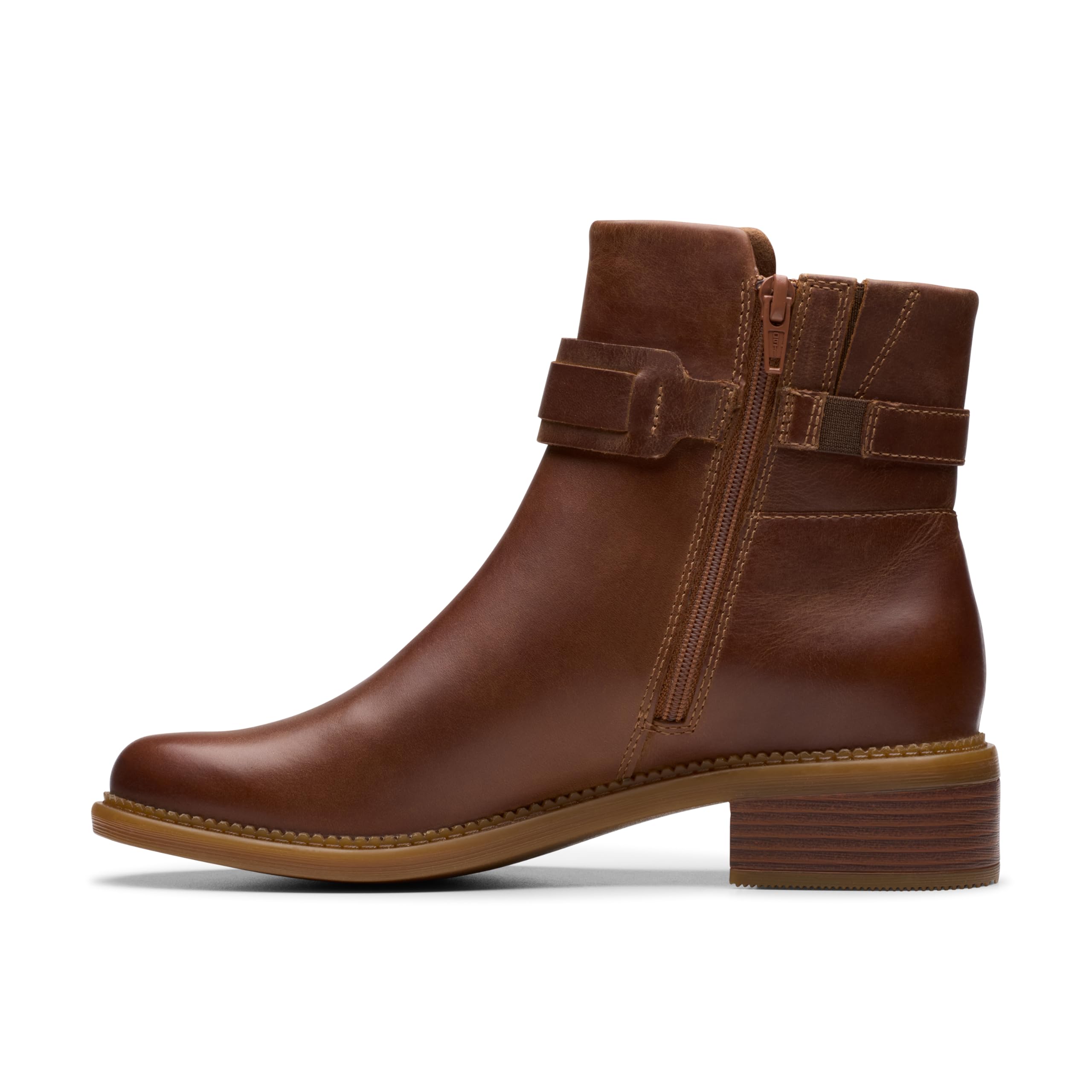 Clarks Maye Bella Womens Tan Leather, 6
