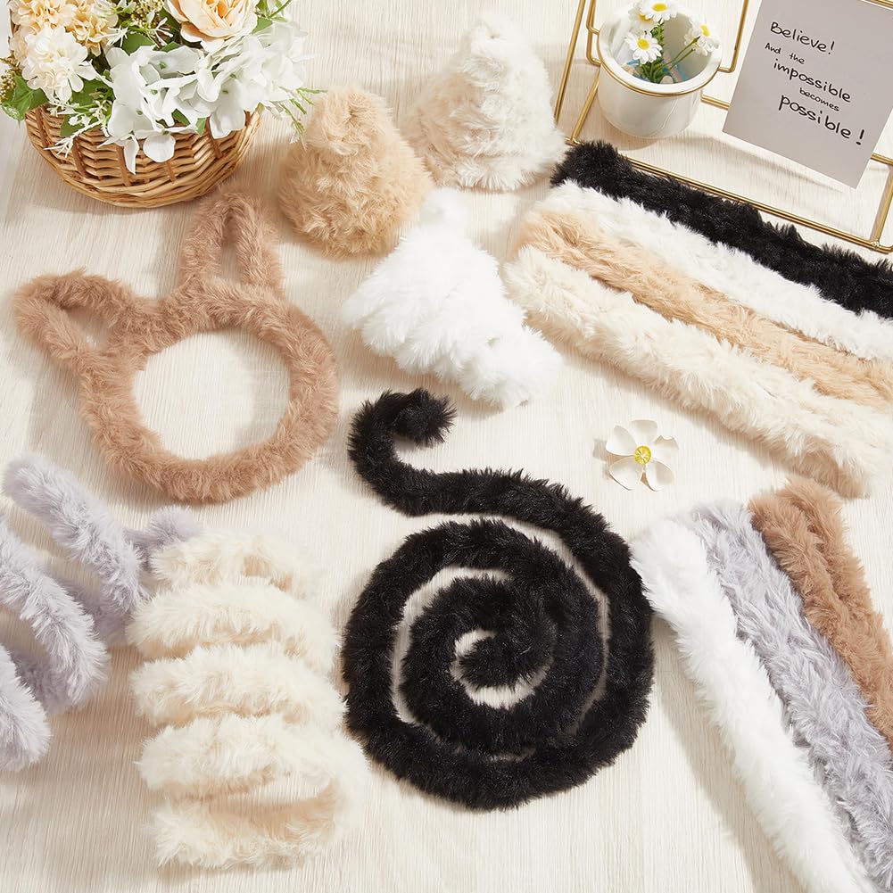 craspire 14 Cure Pipe Extra Épais pour Travaux Manuels 39po Tiges de Chenille Duveteuses Fourrure Polaire Corail Géante Douce Faite à la Main Projets Artistiques Jouet en Peluche Décoration Amusante