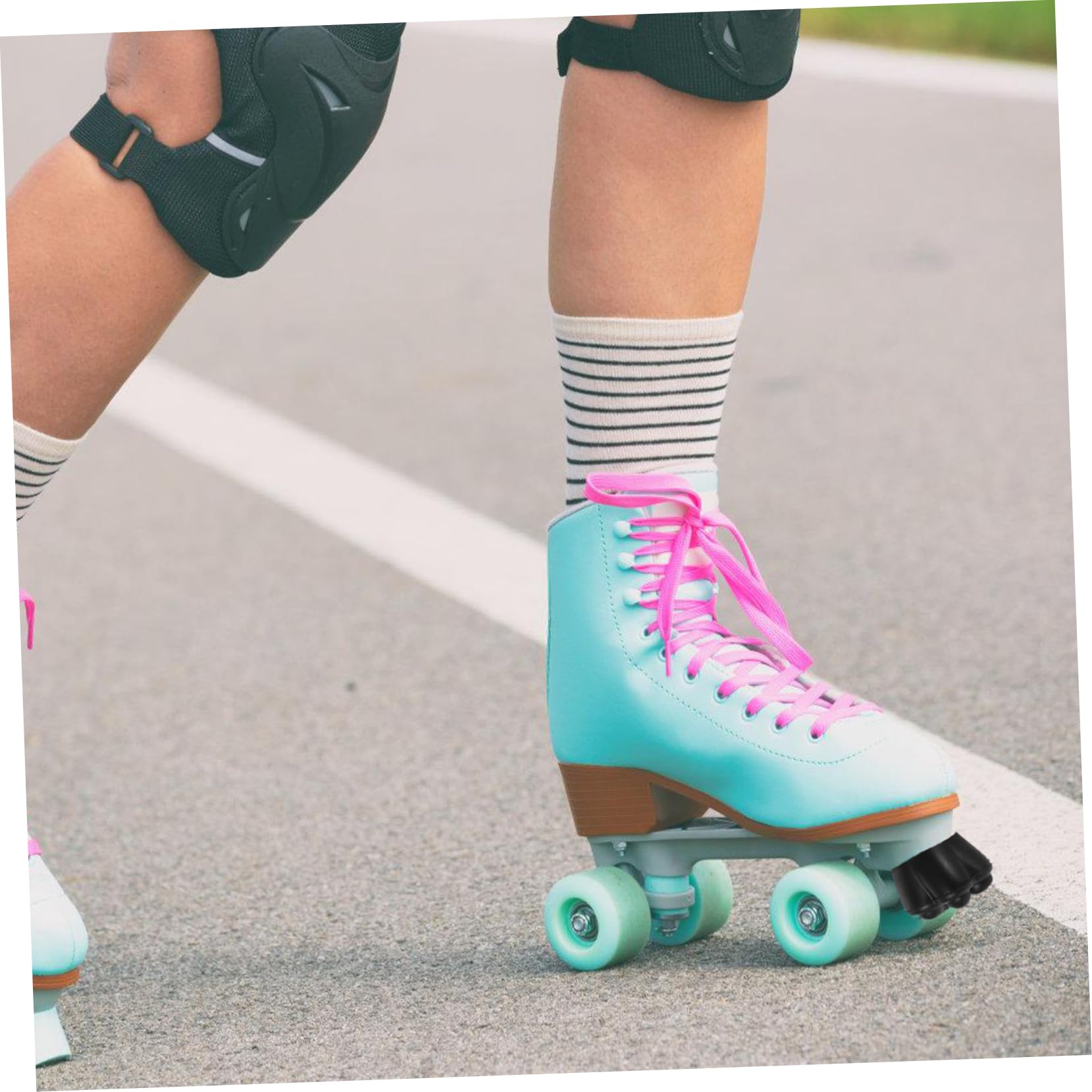 UKCOCO Pegamento De Freno De Goma para Patines Pastillas De Patinaje Frenos De Punta Profesionales Topes De Patines Piezas De Patines Tapones De Patines Portátiles Accesorios De