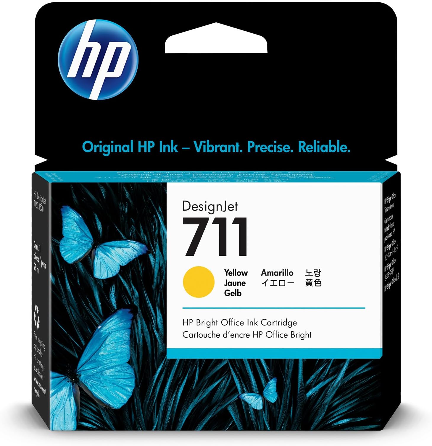HP ç´”æ£ ã‚¤ãƒ³ã‚¯ã‚«ãƒ¼ãƒˆãƒªãƒƒã‚¸ HP 711 イエãƒãƒ¼ 29ml