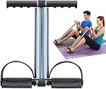 Elastic Sit Up Equipment, Pull Rope Dual Spring Tension Foot Pedal Sit Up Equipment for Abdominal, Leg Exerciser Tummy Trimmer Sport Fitness Slimming Training Bodybuilding at Home Gym