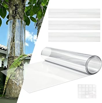 oyhqes Iguana Tree Wrap Tree Trunk Protector Guard for Iguana Prevention PET Plastic Anti-Reptiles Climbing Barrier Thickened Tree-Safe Guard with Strong Tape & Nano Adhesive 59 * 15.75in