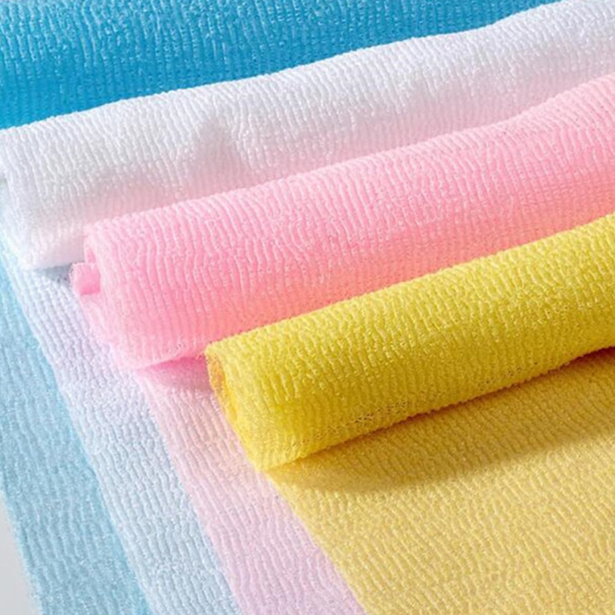 8pcs Nylon Back Scrubber Towels for Shower Exfoliating Bath Cloths to Remove Dead Skin and Create Bubbles Soft Body Wash Cloths for Men and Women