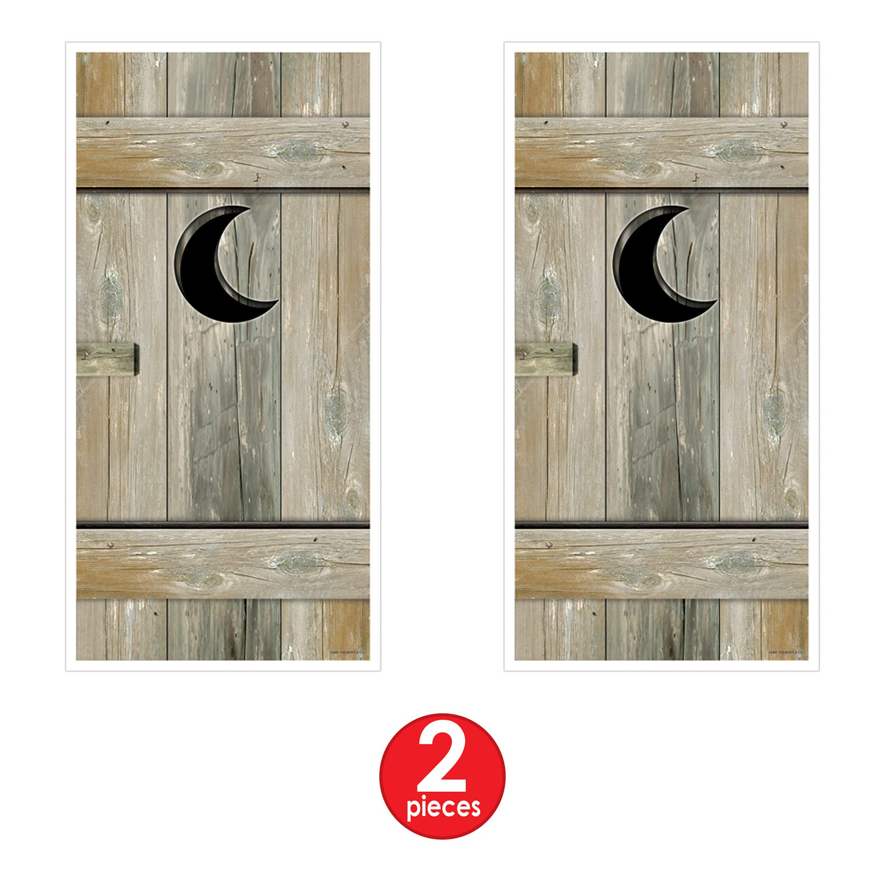 Beistle Outhouse, coperture per porte, 2 pezzi, 76,2 cm x 1,5 m, multicolore
