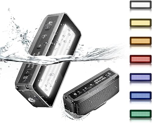 NEEWER WP12 Luz de buceo subacuática, 33 pies/32.8 ft IP68 impermeable luz de video LED con cabeza de bola, 1900mAh 5600K CRI97+ TLCI98+ 2600lux/1.6