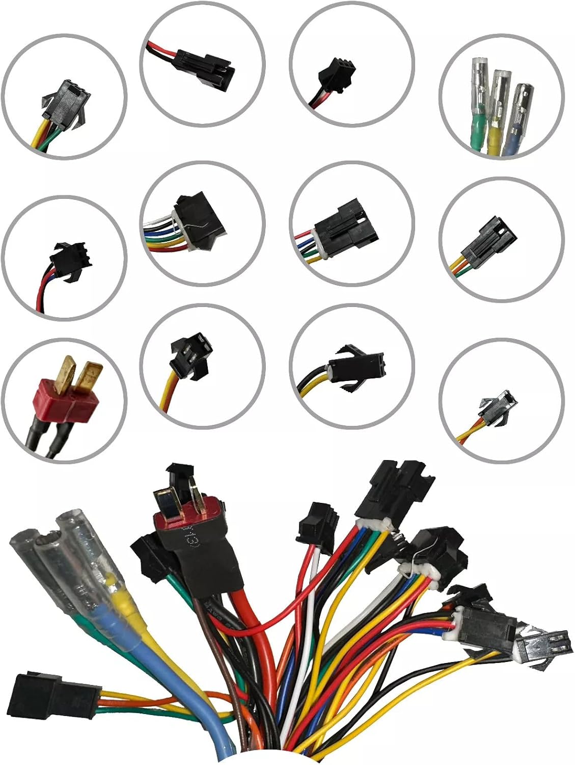 JH4AJ3012DZXQS Ebike Controller DC48V 28A Brushless Motor Controller for 20'' Electric Bicycle Scooter