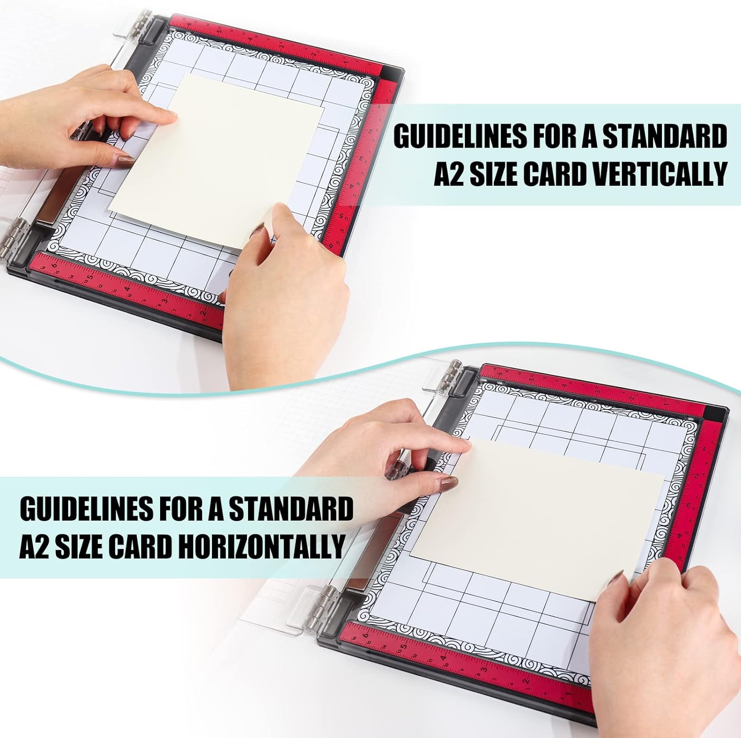 Briartw 5 PCS Low Stick Mat Sticky Non-Slip Flexible Gridded Stamp Mats, 2 Standard and 3 Mini Multi-Use Low Tack Mat for Stamping Platform Adhesived Sheet Stamp Scrapbooking Craft Accessory