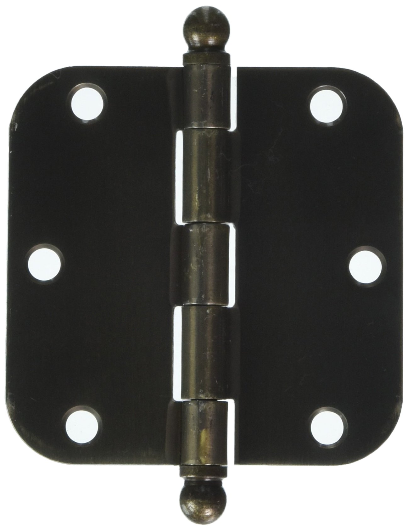 Charnière à bout rond Deltana S35R55-BT en acier de 3.5 pouces pour porte résidentielle