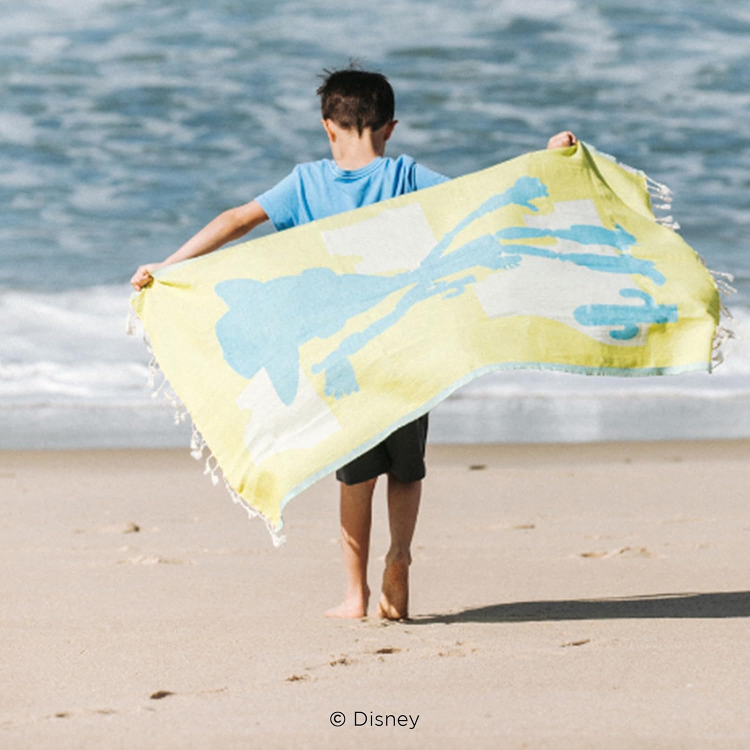 Sand Cloud Turkish Beach Towel - Disney Pixar Woody Kids - Sand Free - 100% Certified Organic Turkish Cotton Yarn - Quick Dry Towel for Beach, Picnic, Blanket or Bath - As Seen on Shark Tank