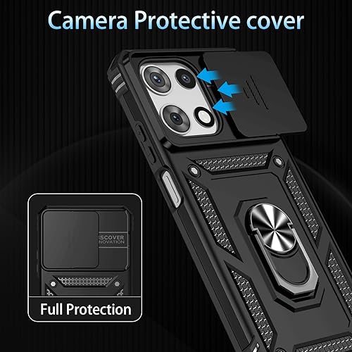 Miniatura 4 de Funda para Motorola Moto G Play 2026, Moto G 2026, Moto G 2025 con Protector de Pantalla de Vidrio Templado, Cubierta de Lente de Cámara Integrada y