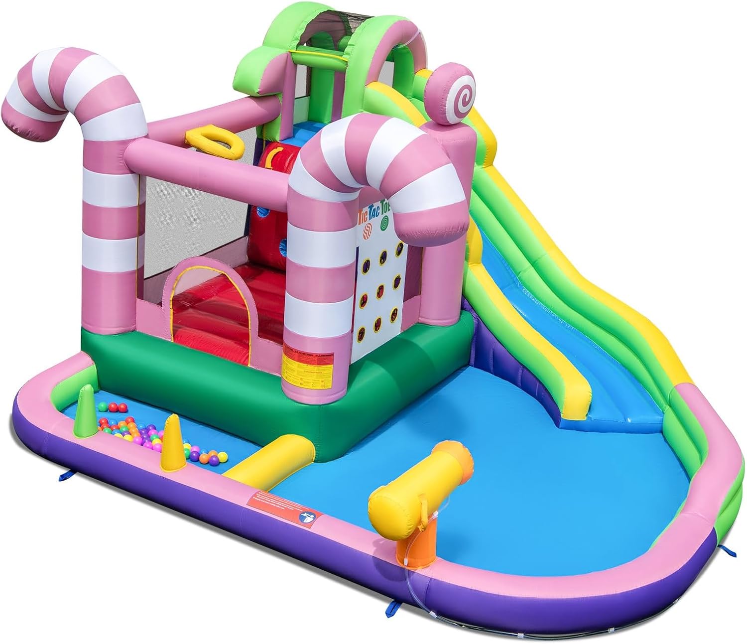 BOUNTECH Inflatable Bounce House, Sweet Candy Bouncy House