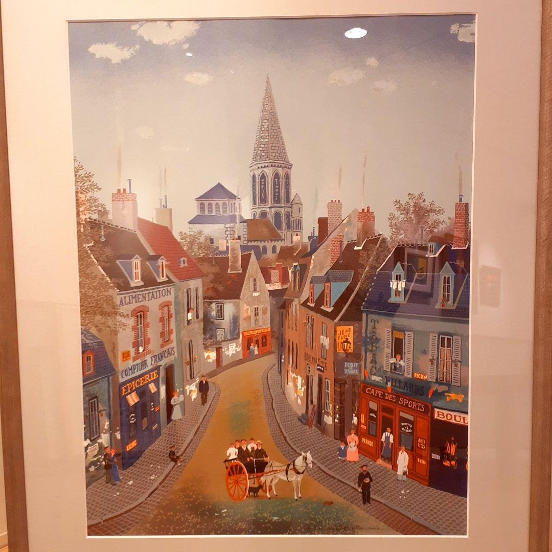 Amazon｜フランス輸入 リトグラフ MICHEL DELACROIX ドラクロワ 風景画 