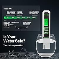 Vista 6 de VIVOSUN Kits de medidor digital de pH y TDS, 0.01 pH de alta precisión tipo bolígrafo, medidor de pH con ± 2 % de precisión de lectura, 3 en 1