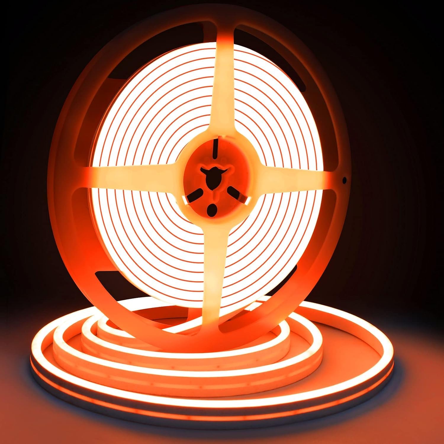 Eurotex LED Neon Strip Rope Lights, 12V Adaptor, Flat Silicone Neon Rope Light, IP65 Waterproof, Flexible Cuttable String, Indoor Outdoor Decoration (Orange, 25 Meter) (B0DF36528P) Amazon Price History, Amazon Price Tracker