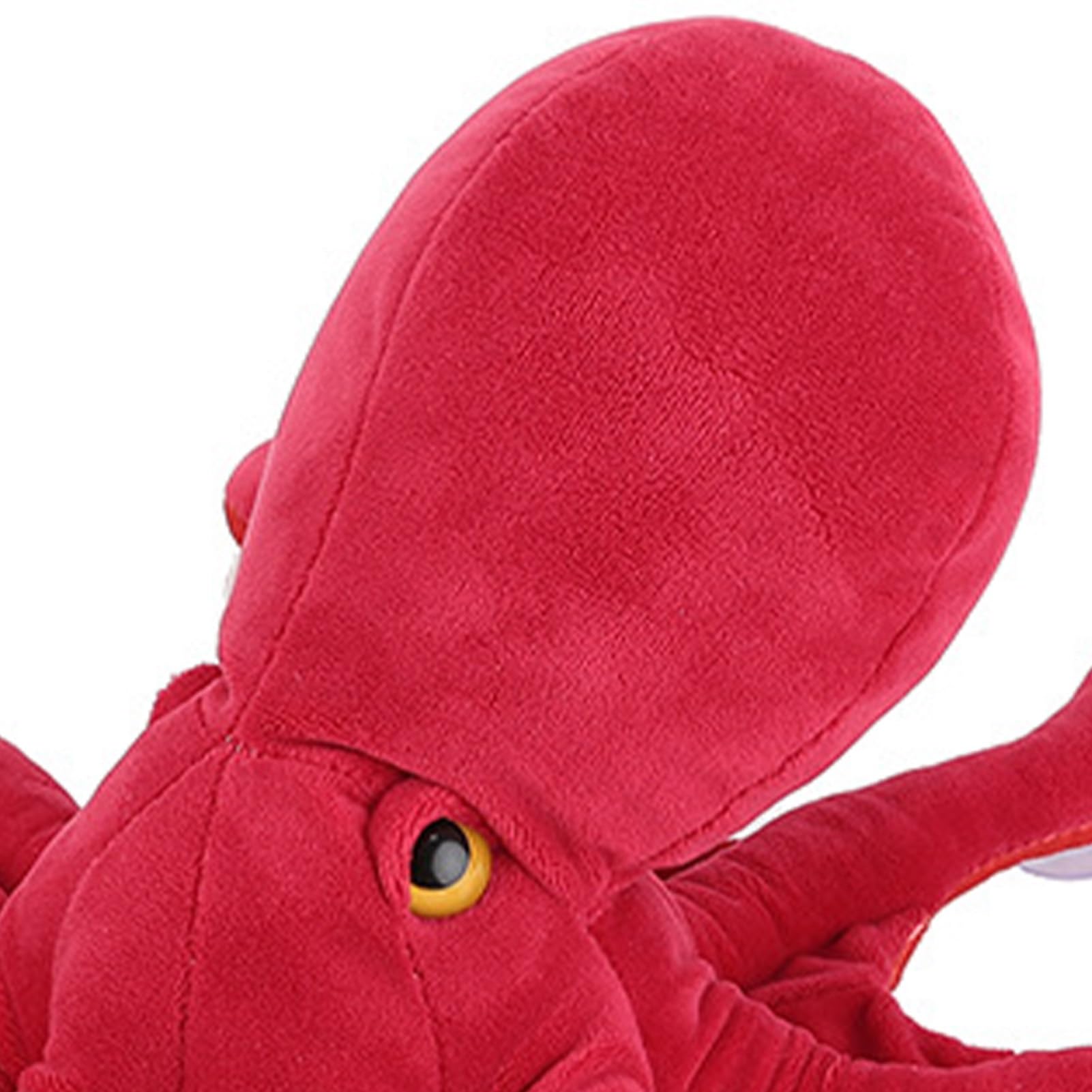 Realistisches rotes Oktopus-Plüschtier, niedliches Meerestier