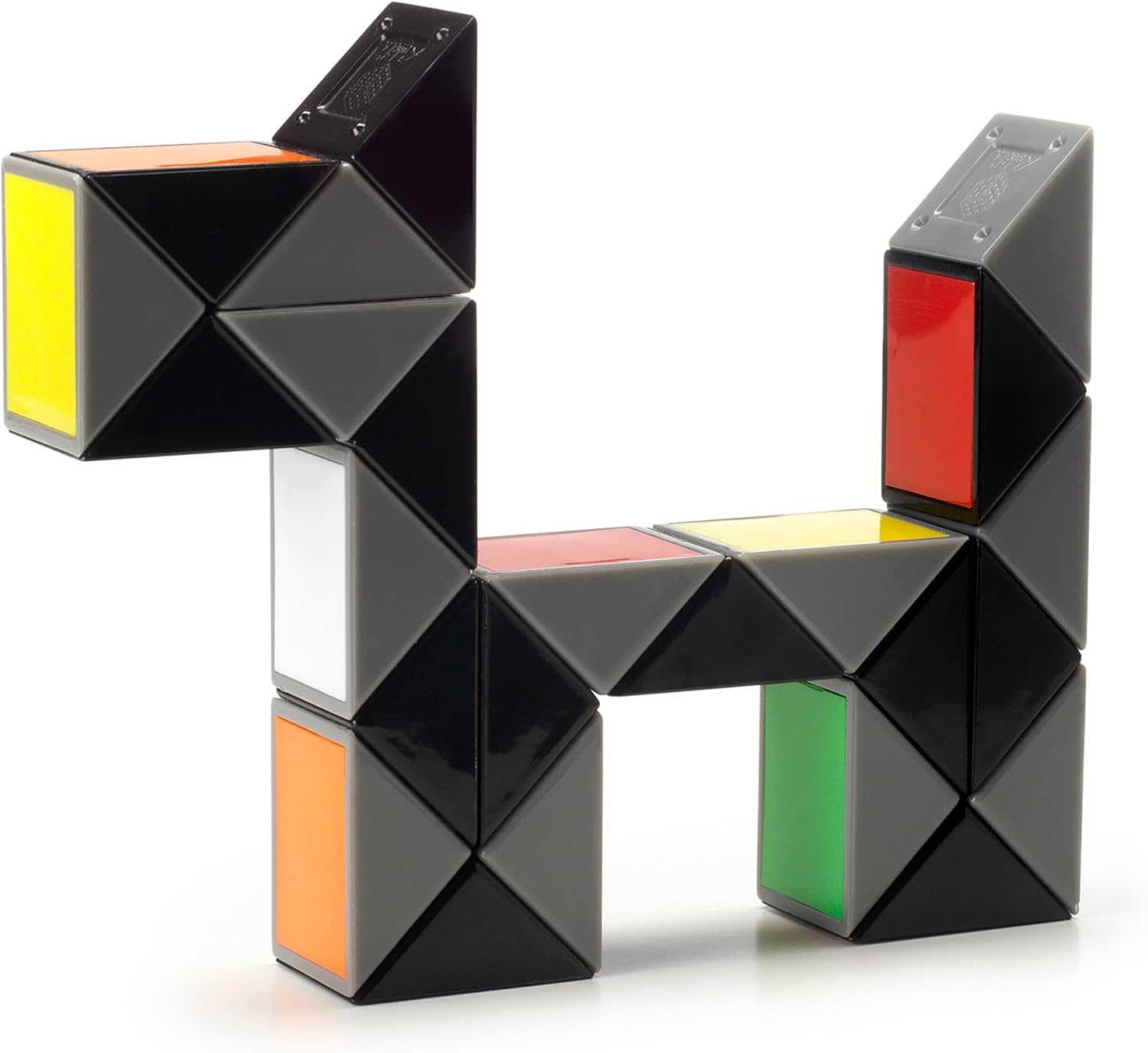 Rubik’s Twist, Colorful 3D Puzzle Classic Brain Teaser Retro Fidget Toy Bend & Twist Into Shapes Objects Animals, for Adults & Kids Ages 8 and up