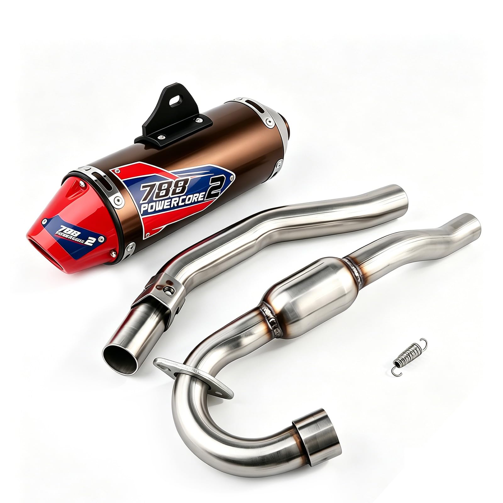 Amazon.com: JFG RACING Full Slip On Exhaust Muffler - Complete