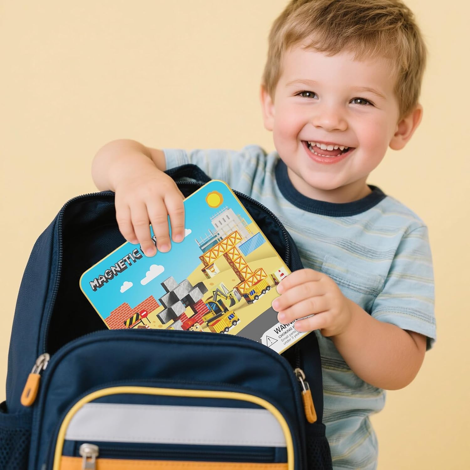 Magnetische Bausteine, 49 Teile Magnetbausteine Reiseset mit Tragbarer Eisenbox für Kinder, Magnetwürfel Bauspielzeug Magnetspiel ab 3 4 5 6 7 8 Jahre Jungen und Mädchen (2CM Magnetblöcke)