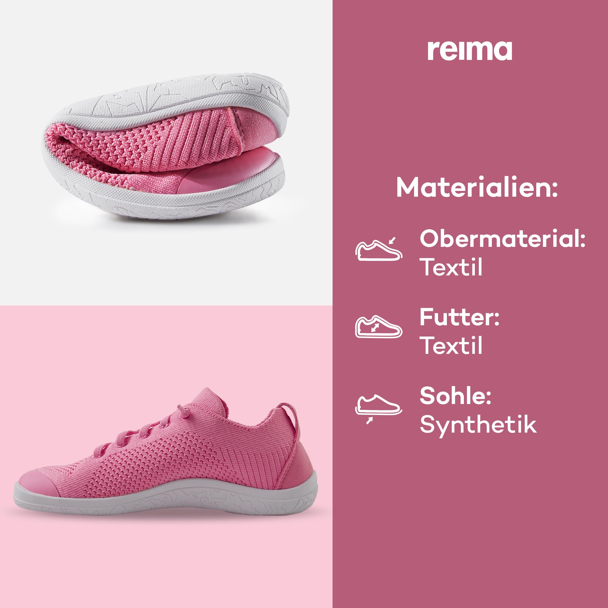 Reima - Astelu Barfußschuhe für Kinder - atmungsatkiver und Flexibler Barfusschuh
