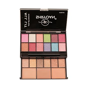 Shryoan All Lit Make-up Kit With 18 Eyeshadow & 3 concealer Make-up Palette | Highly Pigmented Pocket Friendly Make-Up Kit | (20 gm) (Shade 03)