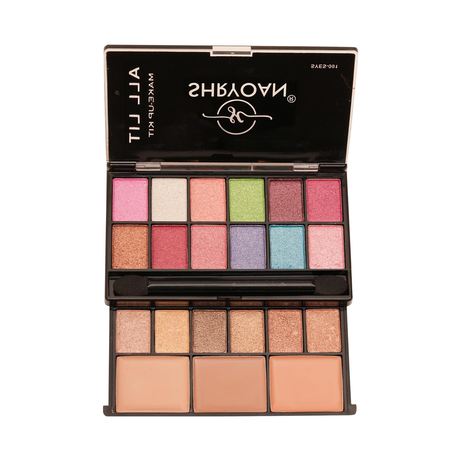 Shryoan All Lit Make-up Kit With 18 Eyeshadow & 3 concealer Make-up Palette | Highly Pigmented Pocket Friendly Make-Up Kit | (20 gm) (Shade 03)-image-7