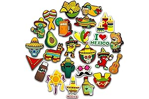Mexican Fiesta 25PCS Croc Charms