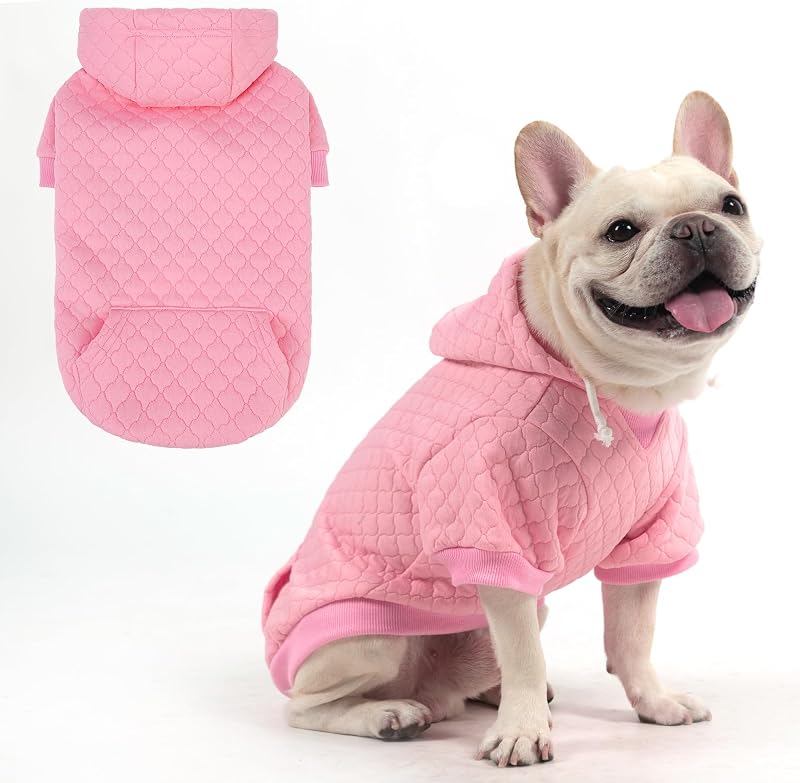 Moletom com Capuz para Cães e Gatos KOOLTAIL, Fleece Macio, Rosa M