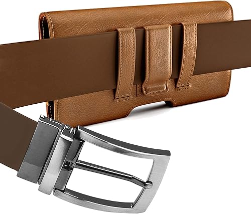 Miniatura 6 de PiTau Funda para iPhone SE 8 7 6 6s, soporte para cinturón de teléfono celular con clip para hombre, se adapta a teléfonos inteligentes con estuche